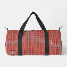Terracotta Rode Plaid Retro Kleur Plunjezak