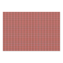Terracotta Rode Schotlandse Ruit Retro Kleur