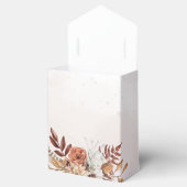 Terracotta Roest Bloemen Boho Herfst Bruiloft Bedankdoosjes (Geopend)