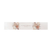 Terracotta Roest Bloemen Boho Herfst Bruiloft Uitnodigingen Wikkel (Vlak)