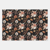Terracotta Roest Boho Bloemige Herfstblad Inpakpapier Vel (Voorkant 3)