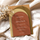 Terracotta Roest Moderne Minimalistische Elegante Kaart