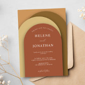 Terracotta Roest Moderne Minimalistische Elegante Kaart