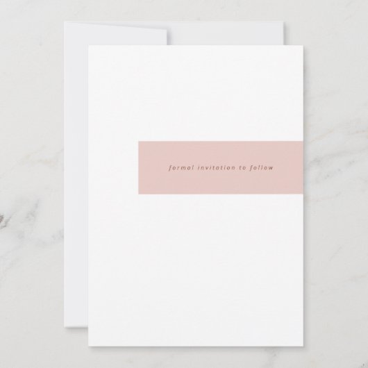 Terracotta Roest & Verbrand Sinaasappel Boho Minim Save The Date (Achterkant)