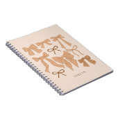 Terracotta Romantische Bogen Notitieboek (Rechterzijde)