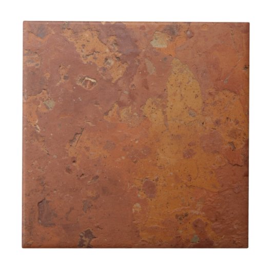 Terracotta rood eenvoudig rustiek tegeltje (Voorkant)