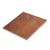 Terracotta rood eenvoudig rustiek tegeltje (Zijkant)