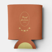 Terracotta Roos bruiloft Blikjeskoeler (Achterkant)