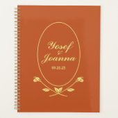 Terracotta Roos bruiloft Planner (Voorkant)