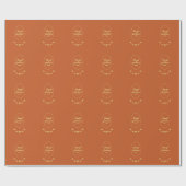 Terracotta Roos Cadeaupapier (Vlak)