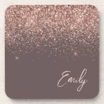 Terracotta Roos Gold Blush Pink Glitter Monogram Bier Onderzetter<br><div class="desc">Terracotta en Roos Gold Blush Pink Glitter Script Monogram Name Paper Onderzetters. Dit maakt het perfecte afstuderen,  de verjaardag,  de bruiloft,  het vrijgezellenfeest,  de verjaardag,  het baby shower of het bachelorette feest cadeau voor iemand die van glam luxe en chic stijlen houdt.</div>