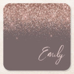Terracotta Roos Gold Blush Pink Glitter Monogram Kartonnen Onderzetters<br><div class="desc">Terracotta Sparkle Glitter Script Monogram Name Paper Onderzetters. Dit maakt het perfecte afstuderen,  de verjaardag,  de bruiloft,  het vrijgezellenfeest,  de verjaardag,  het baby shower of het bachelorette feest cadeau voor iemand die van glam luxe en chic stijlen houdt.</div>