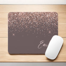Terracotta Roos Gold - Blush Pink Glitter Monogram
