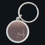 Terracotta Roos Gold Blush Pink Glitter Monogram Sleutelhanger<br><div class="desc">Terracotta en Roos Gold - Blush Pink Glitter Script Monogram Name Keychains (Sleutelhanger). Dit maakt de perfecte liefhebbende 16 verjaardag,  bruiloft,  vrijgezellenfeest,  verjaardagsdag,  baby shower of vrijgezellenfeest voor iemand die van luxe glam en stijl houdt.</div>