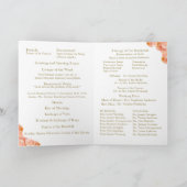 Terracotta Roos Katholieke bruiloft Programma (Binnen)