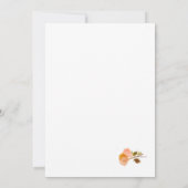 Terracotta Roos Katholieke bruiloft uitnodiging (Achterkant)