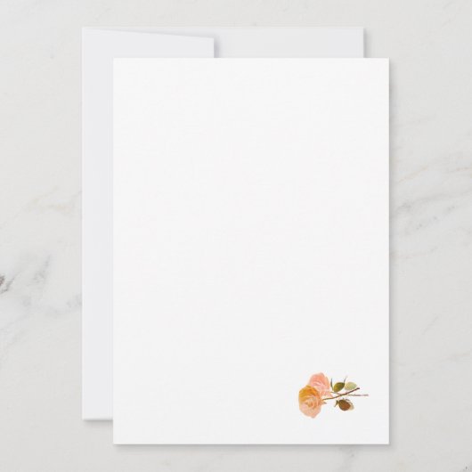 Terracotta Roos Katholieke bruiloft uitnodiging (Achterkant)