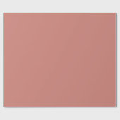Terracotta Roze Effen Kleur Cadeaupapier (Vlak)