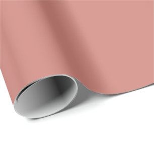 Terracotta Roze Effen Kleur Cadeaupapier
