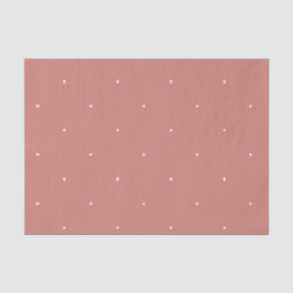 Terracotta Roze Wit Patroon Tissuepapier