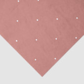 Terracotta Roze Wit Patroon Tissuepapier (Detail)