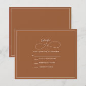 Terracotta RSVP (Voorkant / Achterkant)