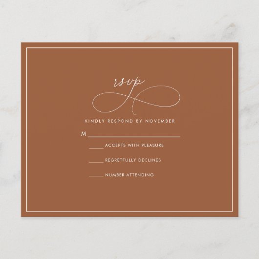 Terracotta RSVP (Voorkant)