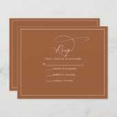 Terracotta RSVP (Voorkant / Achterkant)