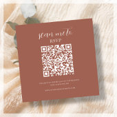terracotta | RSVP QR Code Enclosure Kaart