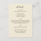  Terracotta Rust Boho Fall Wedding Informatiekaartje (Voorkant)