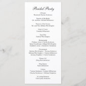 Terracotta Rust Boho Floral Wedding Programme Menu (Achterkant)