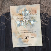 Terracotta Rust Flowers Boho Earthy Herfst Foliage Kaart