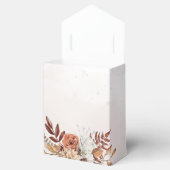 Terracotta Rust Flowers Boho Herfst Foliage Weddin Bedankdoosjes (Geopend)