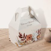 Terracotta Rust Flowers Boho Herfst Foliage Weddin Bedankdoosjes