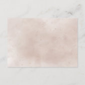 Terracotta Rust Flowers Boho Herfst Foliage Weddin RSVP Kaartje (Achterkant)