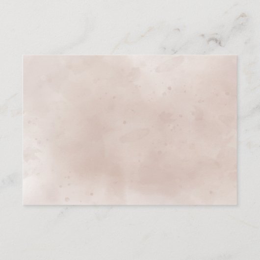 Terracotta Rust Flowers Boho Herfst Foliage Weddin RSVP Kaartje (Achterkant)