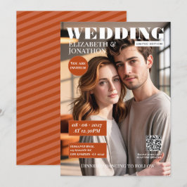 Terracotta & Rust Magazine Huwelijksfoto Kaart