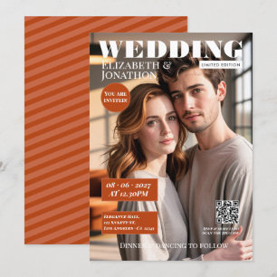 Terracotta & Rust Magazine Huwelijksfoto Kaart