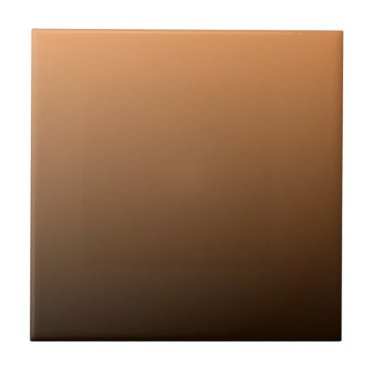 Terracotta Rust to Dark Brown Ombre Gradient Tegeltje (Voorkant)