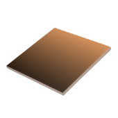 Terracotta Rust to Dark Brown Ombre Gradient Tegeltje (Zijkant)
