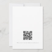 Terracotta Rustic Bloemen QR Code Oefenavondeten Kaart (Achterkant)