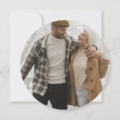 Terracotta Rustic Burnt Sinaasappel Boho Foto spar Save The Date (Achterkant)