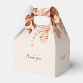 Terracotta Rustic Floral Herfst Vrijgezellenfeest Bedankdoosjes (Achterkant)