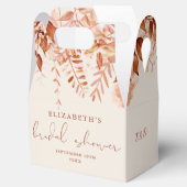 Terracotta Rustic Floral Herfst Vrijgezellenfeest Bedankdoosjes (Geopend)