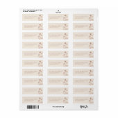 Terracotta Rustic Floral Herfst Wildflower Adres Etiket (Full Sheet)