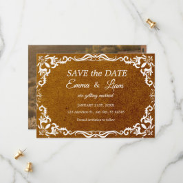 Terracotta Rustic Papel Picado – Bewaar de datum Save The Date