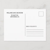 Terracotta Rustiek Verbrand Sinaasappel Boho Bewaa Aankondigingskaart (Achterkant)