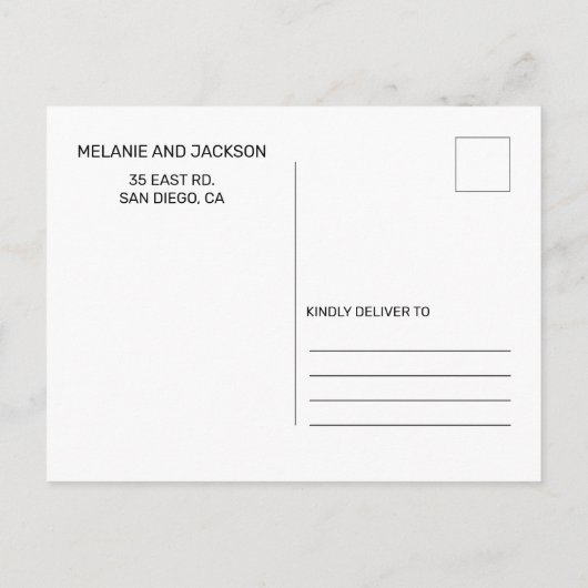 Terracotta Rustiek Verbrand Sinaasappel Boho Bewaa Aankondigingskaart (Achterkant)