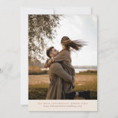 Terracotta Rustieke Bloemen Herfst Wildflower Foto Save The Date (Achterkant)