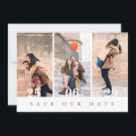 Terracotta Rustieke Bloemen Herfst Wildflower Foto Save The Date<br><div class="desc">Kondig uw speciale dag aan met deze prachtig geïllustreerde save the date kaart met delicate herfst bloemen in terracotta tinten. Perfect voor een rustieke,  outdoor of schuur bruiloft. Volledig aanpasbaar met uw naam,  datum en bericht. Coördineert met het volledige collectie voor een samenhangende bruiloft briefpapier suite.</div>